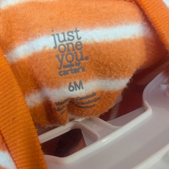 Nwt Baby Halloween Pumpkin Costume Size 6M One Piece Just One You made by Carter - Picture 3 of 5